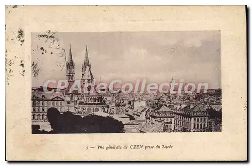 Ansichtskarte AK Vue generale de Caen prise du Lycee