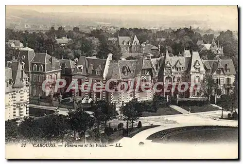 Ansichtskarte AK Cabourg Panorama et les Villas