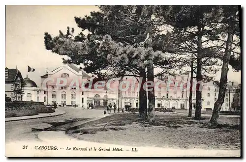 Ansichtskarte AK Cabourg Le Kursaal et le Grand Hotel