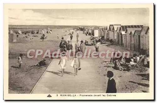 Cartes postales Riva Bella Promenade devant les Cabines