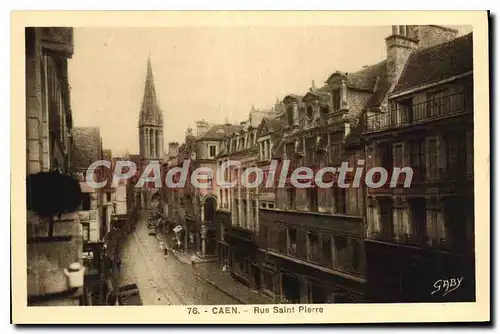 Cartes postales Caen Rue St Pierre