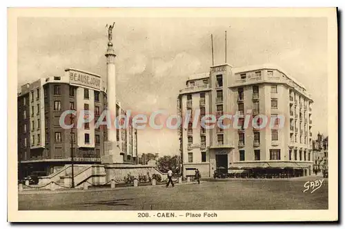 Cartes postales Caen Place Foch