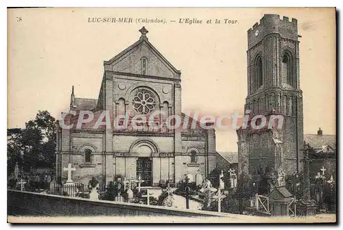 Cartes postales Luc sur Mer Calvados L'Eglise et la Tour