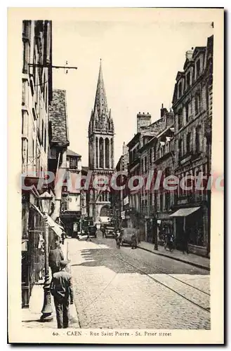 Cartes postales Caen Rue St Pierre