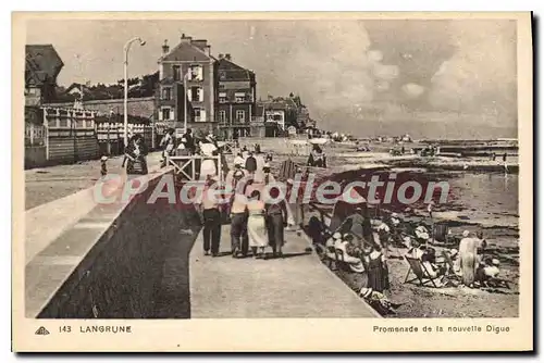 Cartes postales Langrune Promenade de la nouvelle Digue