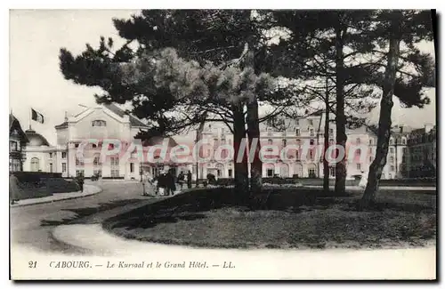 Cartes postales Cabourg Le Kursaal et le Grand Hotel