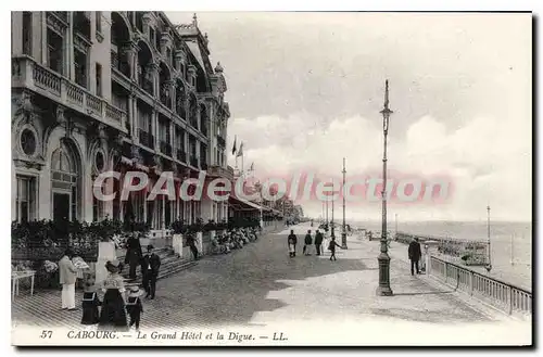 Cartes postales Cabourg le Grand Hotel et la Digue