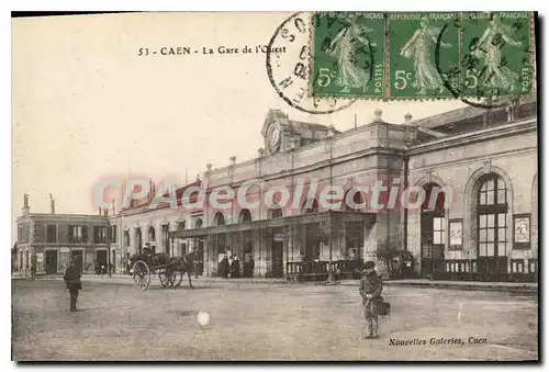 Cartes postales Caen la Gare de l'ouest