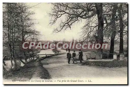 Cartes postales Caen le Champ de Courses vue prise du grand cours