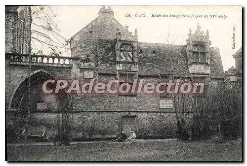 Cartes postales Caen Musee des Antiquaires facade du XV siecle