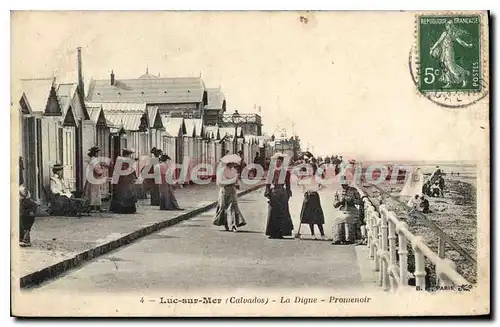 Cartes postales Luc sur Mer Calvados la Digue Promenoir