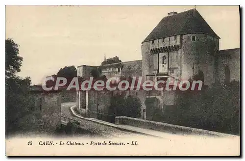 Cartes postales Caen le chateau Porte de Secours