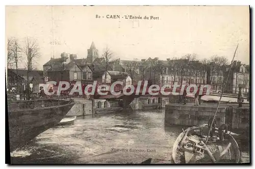 Cartes postales Caen l'entree du port