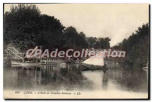 Ansichtskarte AK Caen l'Ecole de Natation Berteaux