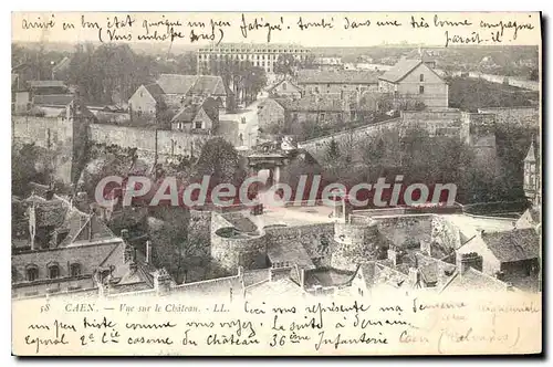 Cartes postales Caen vue sur le chateau