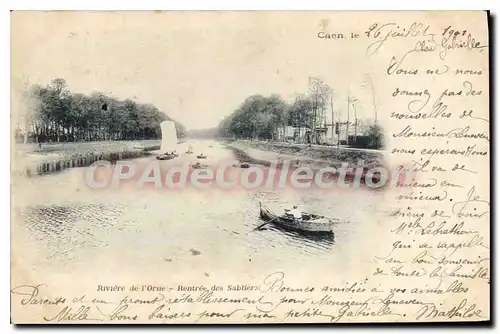 Cartes postales Caen Riviere de l'Orne Rentree des Sabliers