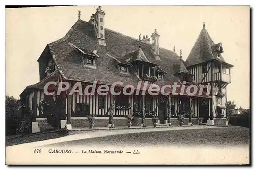 Cartes postales Cabourg la maison Normande