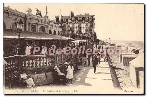 Cartes postales Houlgate le casino et la Digue