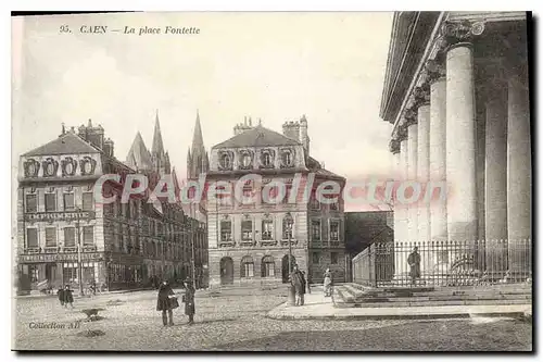 Cartes postales Caen la place Fontette