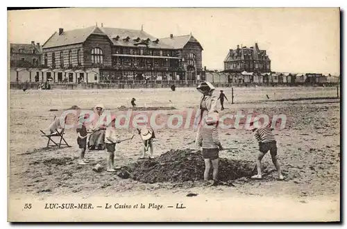 Cartes postales Luc sur Mer le Casino et la plage