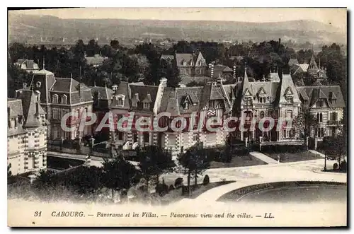 Cartes postales Cabourg panorama et les Villas