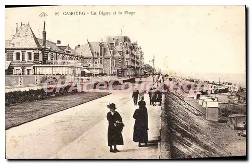 Cartes postales Cabourg la Digue et la plage