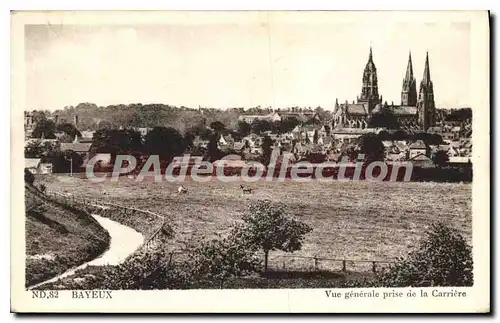 Cartes postales Bayeux vue generale prise de la Carriere