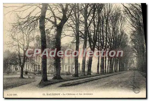 Cartes postales Balleroy le chateau et les Avenues