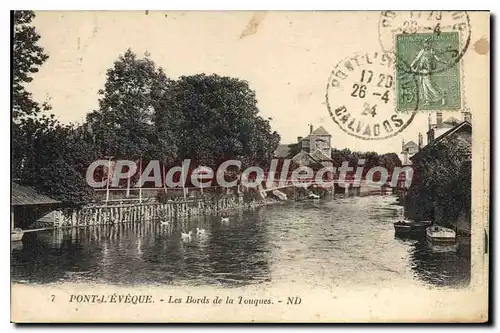 Cartes postales Pont l'Eveque les Bords de la Touques