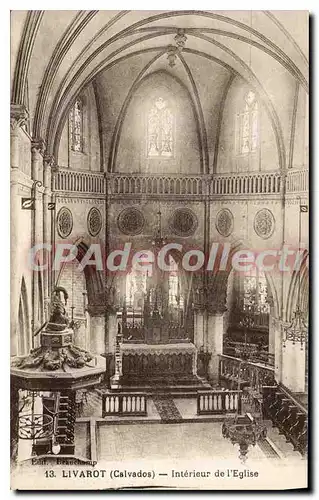 Ansichtskarte AK Livarot Calvados interieur de l'eglise