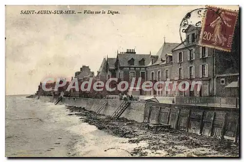 Cartes postales Saint Aubin sur Mer Villas sur la Digue