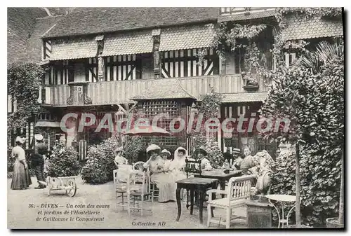 Cartes postales Dives un coin des cours et jardins de l'Hostellerie de Guillaume le Conquerant