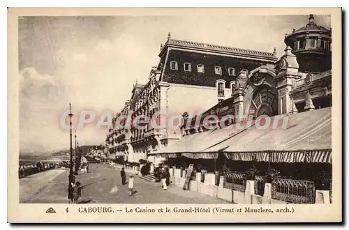 Ansichtskarte AK Cabourg le casino et le Grand hotel Viraut et Mauclere Arch