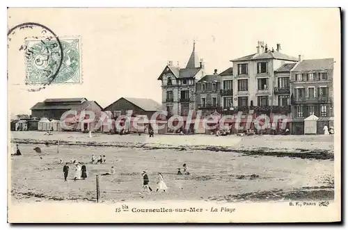 Cartes postales Courseulles sur mer la plage