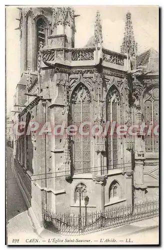 Cartes postales Caen l'eglise Saint Sauveur l'Abside