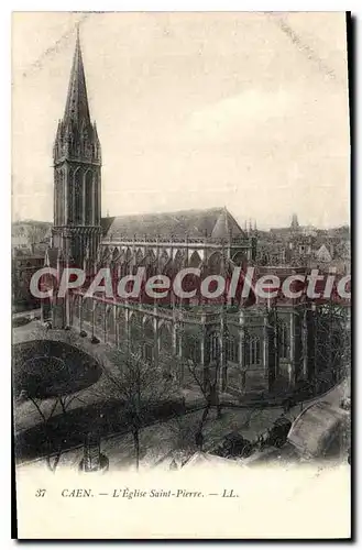 Cartes postales Caen l'Eglise Saint Pierre