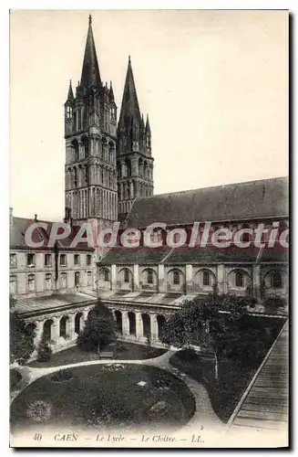 Cartes postales Caen le Lycee le cloitre