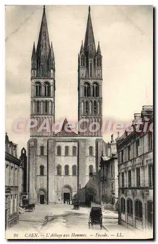 Cartes postales Caen l'Abbaye aux Hommes facade