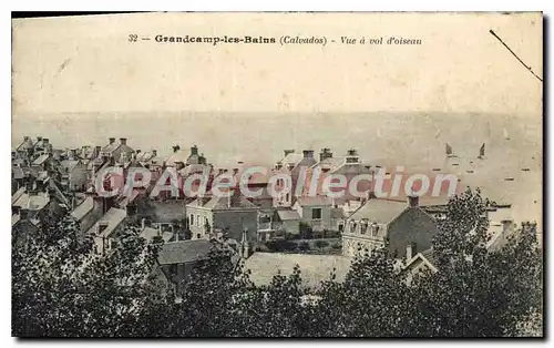 Ansichtskarte AK Grandcamp les Bains Calvados vue a vol d'oiseau