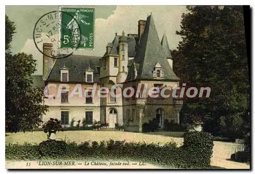 Cartes postales Lion sur Mer le chateau Facade Sud