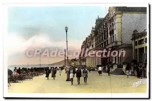 Ansichtskarte AK Cabourg Calvados la Digue et le Grand hotel