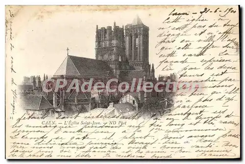 Cartes postales Caen l'eglise Saint Jean