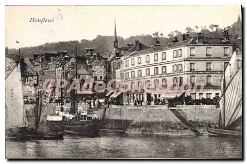 Cartes postales Honfleur hotel du cheval Blanc