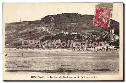 Cartes postales Houlgate le Bois de Boulogne vu de la plage