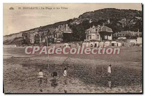 Cartes postales Houlgate la plage et les Villas