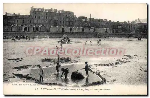 Ansichtskarte AK Luc sur Mer Calvados la plage a Maree Basse