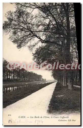 Cartes postales Caen les Bords de l'Orne le Cours Caffarelli