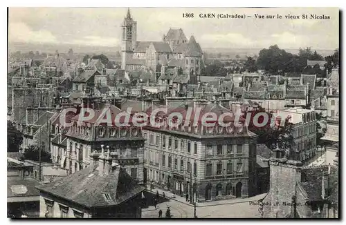 Ansichtskarte AK Caen Calvados vue sur le vieux St Nicolas