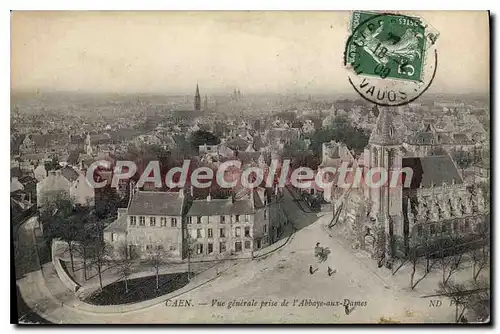 Ansichtskarte AK Caen vue generale prise de l'Abbaye aux Dames