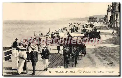 Ansichtskarte AK Villers sur Mer les Planches et la Route de Trouville